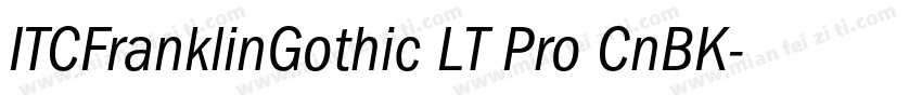 ITCFranklinGothic LT Pro CnBK字体转换
